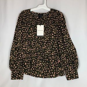 Who What Wear Guilded Spots Pullover Blouse